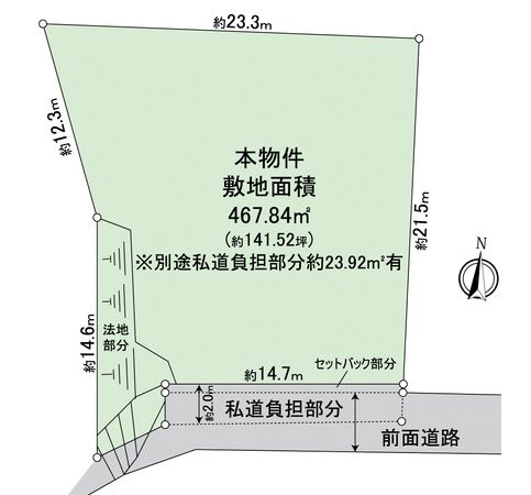 枚方市東香里新町 区画図