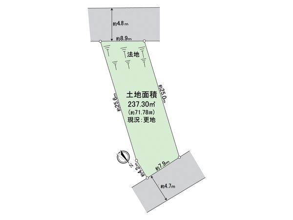 寝屋川市成田東が丘 B号地 区画図 寝屋川市成田東が丘 B号地 区画図