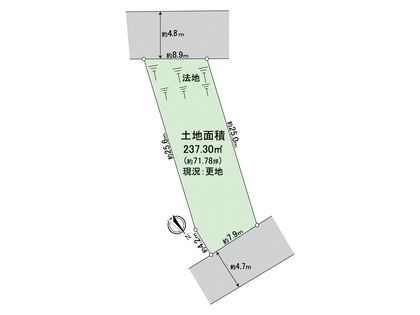 寝屋川市成田東が丘 B号地 区画図