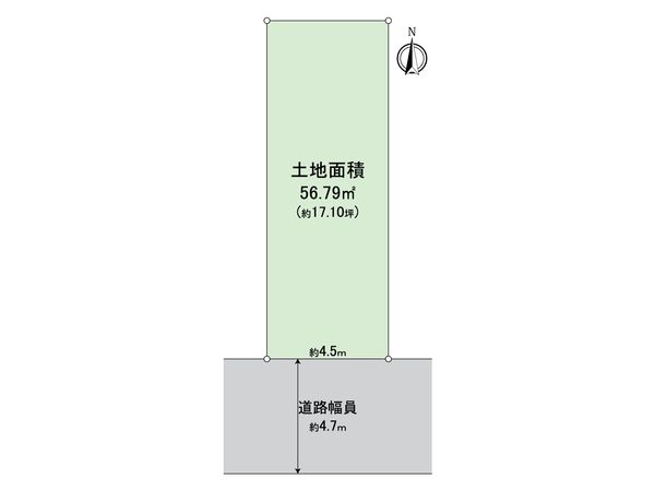 寝屋川市石津中町 区画図