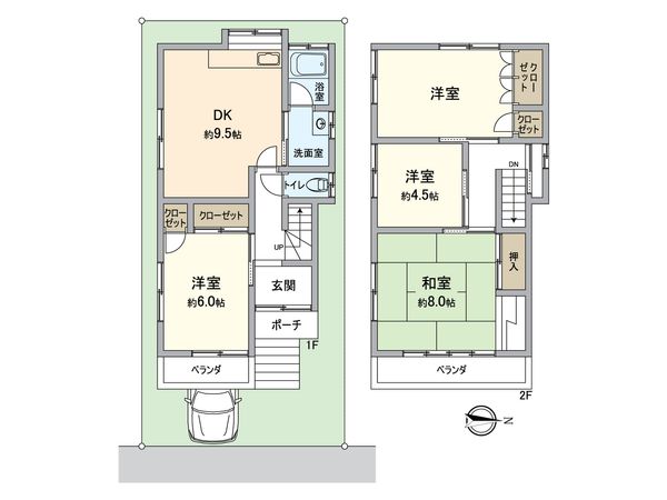 枚方市北楠葉町 間取図(平面図)