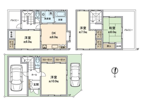寝屋川市宝町 間取図(平面図) 寝屋川市宝町 間取図(平面図)