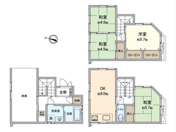 枚方市南中振2丁目 間取図(平面図) 間取図(平面図)