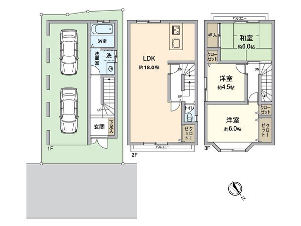 寝屋川市清水町 間取図(平面図) 寝屋川市清水町 間取図(平面図)