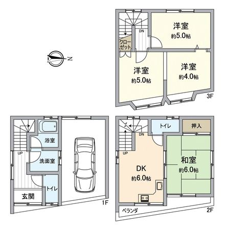 寝屋川市高柳2丁目 間取図(平面図)