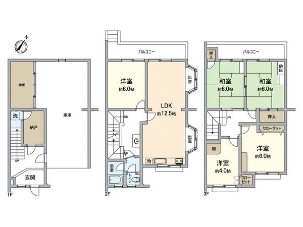 枚方市菊丘町 間取図(平面図) 枚方市菊丘町 間取図(平面図)