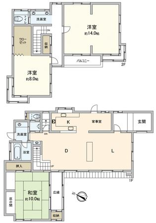枚方市香里園桜木町 間取図(平面図) 枚方市香里園桜木町 間取図(平面図)