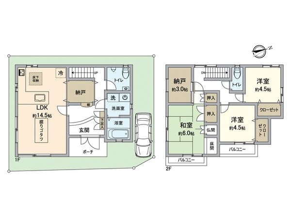 枚方市磯島茶屋町 間取図(平面図) 枚方市磯島茶屋町 間取図(平面図)