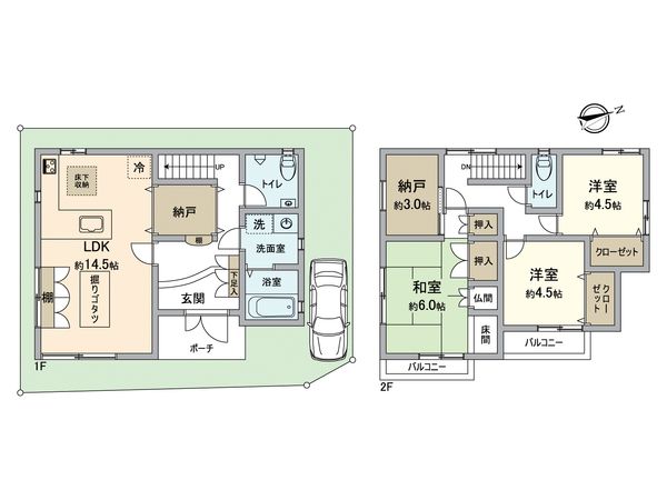 枚方市磯島茶屋町 間取図(平面図) 枚方市磯島茶屋町 間取図(平面図)