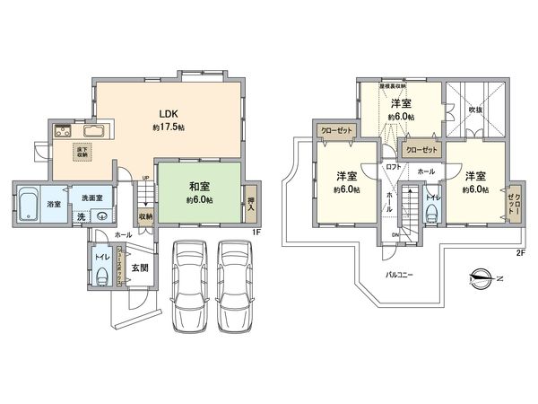 枚方市杉山手1丁目 間取図(平面図) 枚方市杉山手1丁目 間取図(平面図)