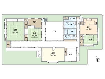 寝屋川市八幡台 間取図(平面図)