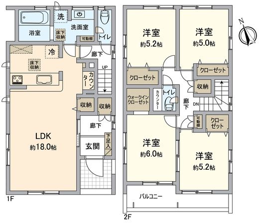 枚方市高野道1丁目3号地 間取図(平面図)