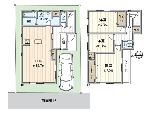 枚方市津田東町3丁目 間取図(平面図) 枚方市津田東町3丁目 間取図(平面図)
