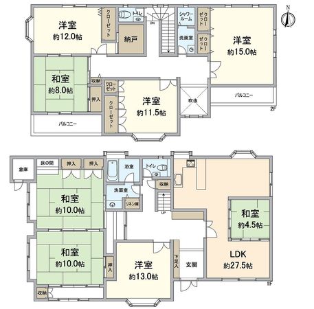 藤阪元町3丁目 間取図(平面図)