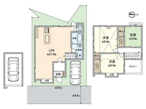 枚方市茄子作東町 間取図(平面図)