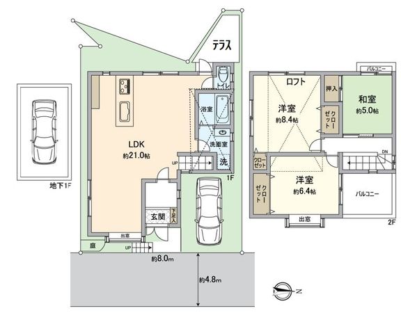 枚方市茄子作東町 間取図(平面図) 枚方市茄子作東町 間取図(平面図)