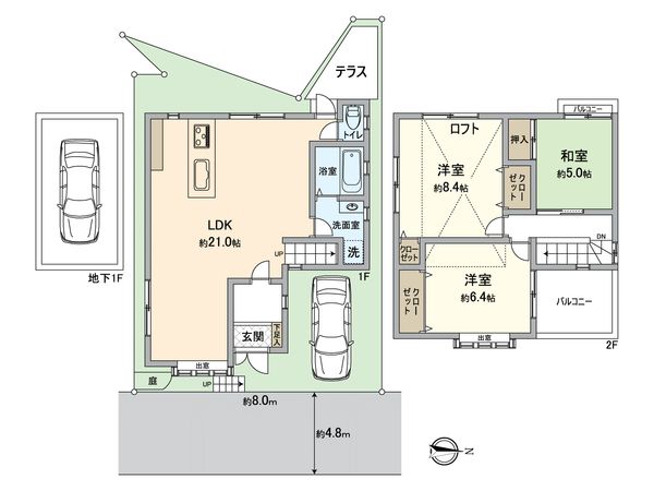 枚方市茄子作東町 間取図(平面図) 枚方市茄子作東町 間取図(平面図)