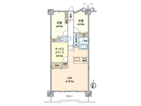 チサンマンション枚方 間取図(平面図) 間取図(平面図)