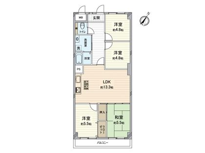 間取図(平面図) 間取図(平面図)