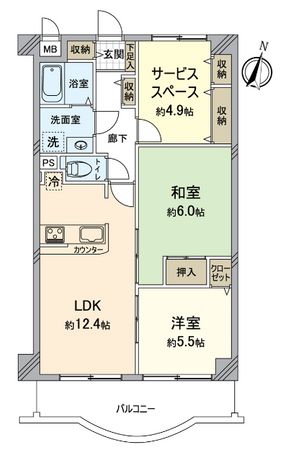ベル・アーバニティ樟葉 間取図(平面図) 間取図(平面図)