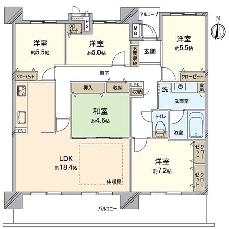 リバーガーデン光善寺・枚方 間取図(平面図)
