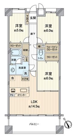 枚方翠香園ガーデンハウス 間取図(平面図)