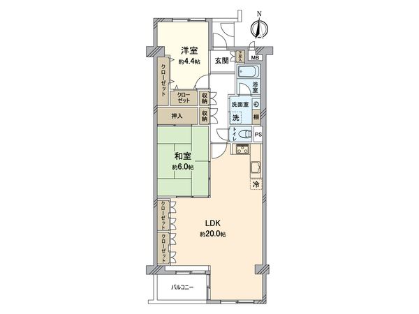 くずはセンチュリータウン 3番館 間取図(平面図)