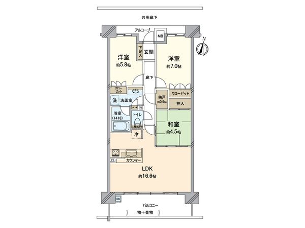 パークシティ梅が丘プラムヒルズ 間取図(平面図)
