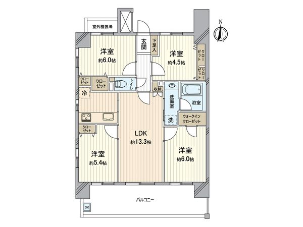 ダイアパレス香里園ブライトスクエア 間取図(平面図)