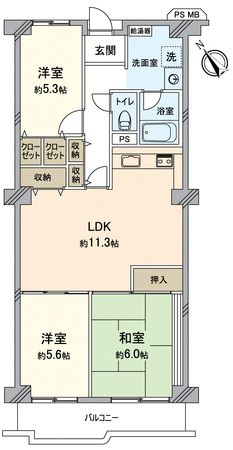 寝屋川コーポラス 間取図(平面図) 寝屋川コーポラス 間取図(平面図)