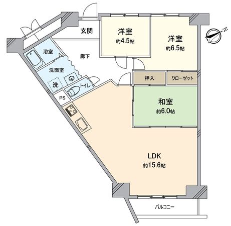 メゾン枚方岡山手 間取図(平面図) メゾン枚方岡山手 間取図(平面図)