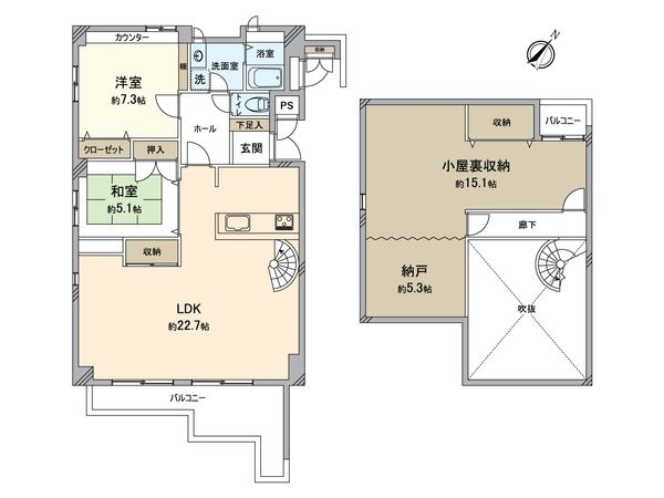 星和菊ヶ丘ハイツ 間取図(平面図) 星和菊ヶ丘ハイツ 間取図(平面図)