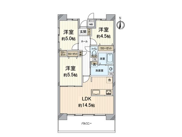 グランコープ津田A棟 間取図(平面図) 間取図(平面図)