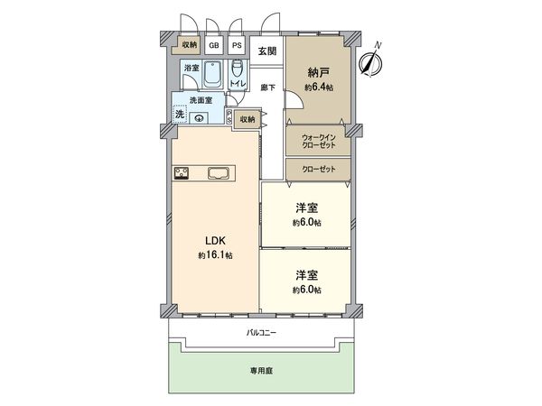 コープ野村くずは 間取図(平面図) 間取図(平面図)