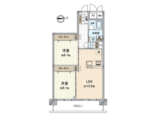 グリーンコーポ枚方公園 間取図(平面図)