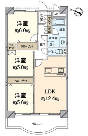 ベル・アーバニティ樟葉 間取図(平面図)