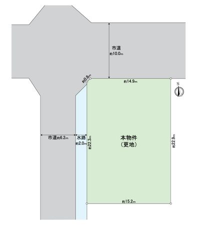 左京区岩倉北桑原町土地 区画図