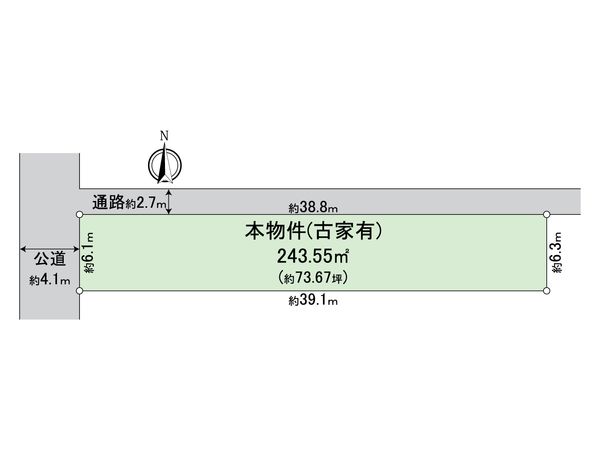 中京区姉小路通堀川東入鍛冶町 区画図 区画図