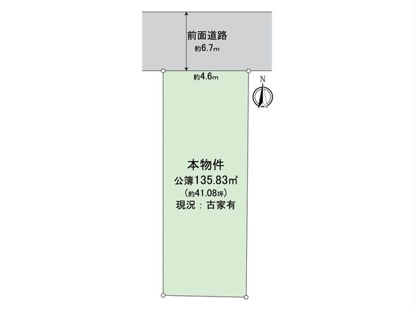 中京区西大黒町 区画図