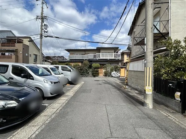 前面道路（北向きを撮影）
