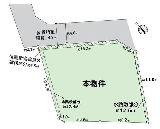 山科区御陵檀ノ後 区画図 山科区御陵檀ノ後 区画図
