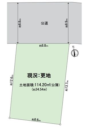 京都市東山区泉涌寺東林町 区画図 京都市東山区泉涌寺東林町 区画図