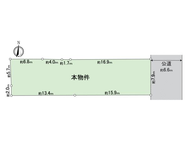 中京区釜座通 二条下る上松屋町 区画図 中京区釜座通 二条下る上松屋町 区画図