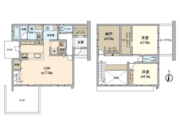 建物プラン例 (間取り図)