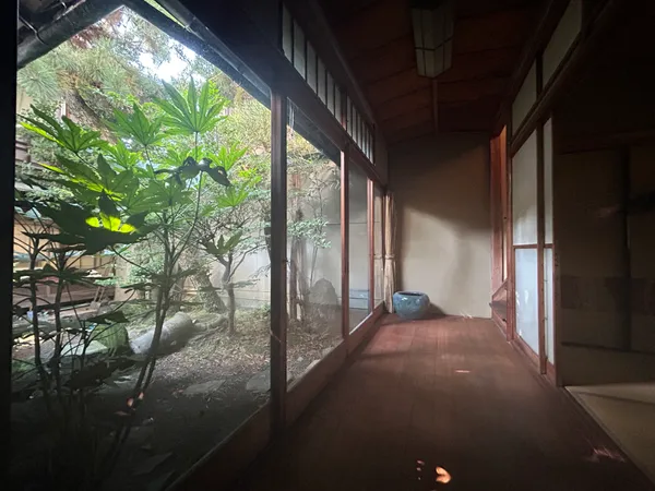 北側から中庭を望む