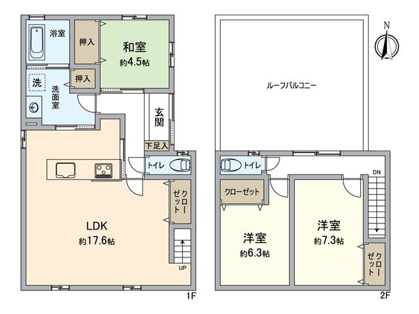 上京区千本通出水上る弁天町 間取図(平面図)