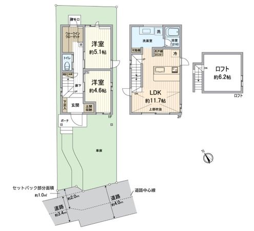 北区上賀茂狭間町 間取図(平面図)