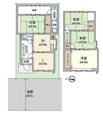 山科区竹鼻扇町 間取図(平面図) 山科区竹鼻扇町 間取図(平面図)