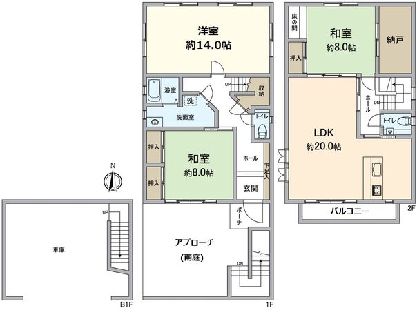 山科区四ノ宮小金塚 間取図(平面図) 山科区四ノ宮小金塚 間取図(平面図)
