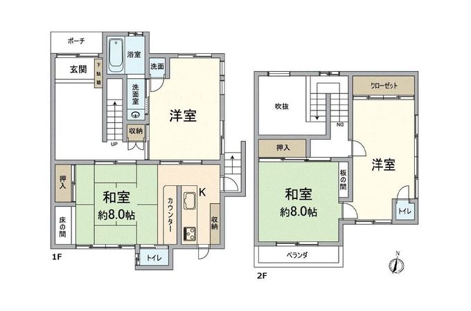 南区東九条東岩本町 間取図(平面図)